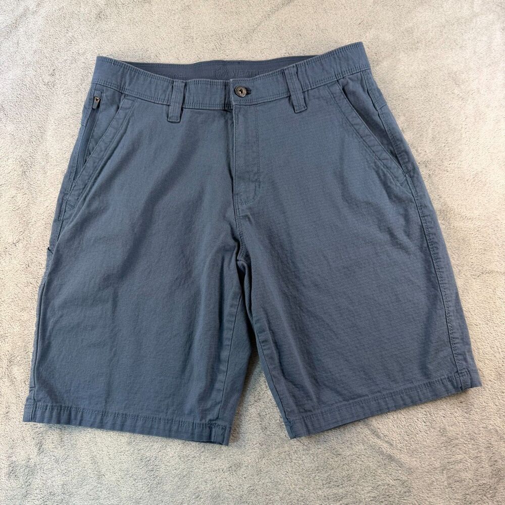 Weatherproof Men’s Stretch Ripstop Trail Utility Shorts Size 32 Olive Green